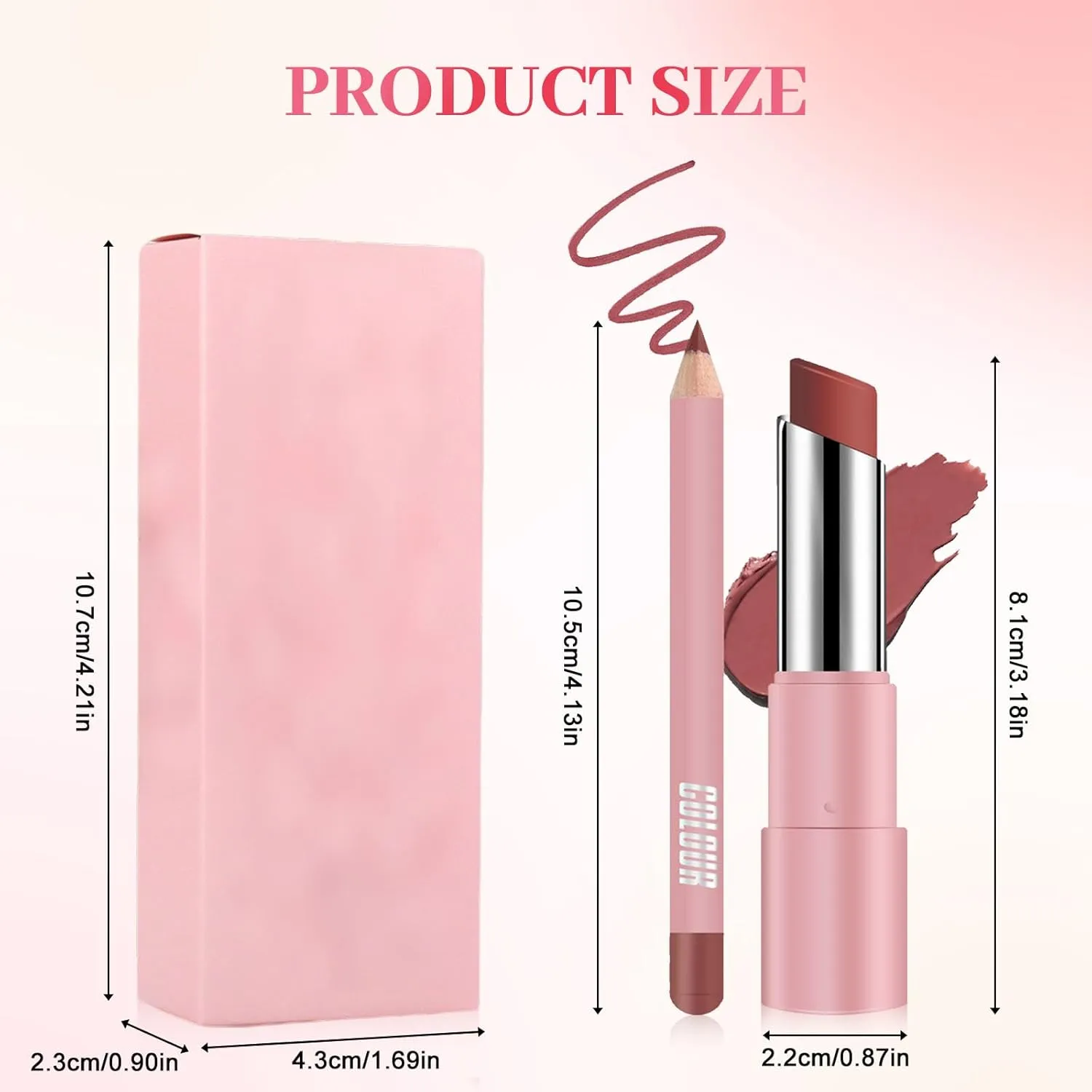 Lifter Glaze Lip Balm, 2025 New Long Lasting Lipstick, Moisturizing Lip Liner for Everyday Makeup, Matte 2 In 1 Lipstick for Women (#06)