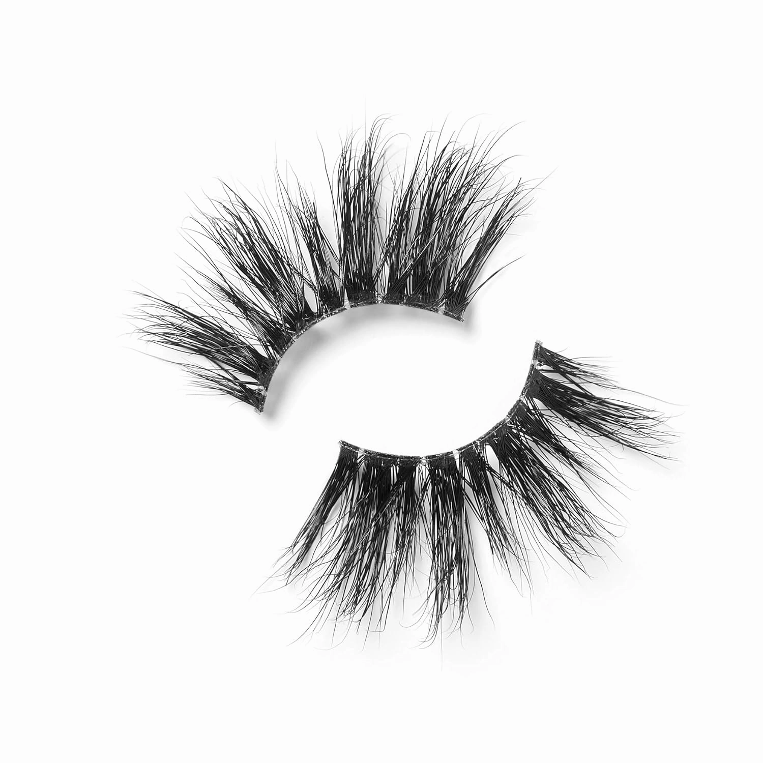 Lilly Lashes Sheer Band, False Eyelashes with Invisible Band Lashes, Mink Lashes   Volume, 3D Faux Mink Eyelashes, Clear Band Eyelashes, Reusable Eyelashes 20x, Lash Glue not Included, 15mm (Sensuous)