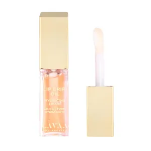 LIP DRIP OIL Glossy Non-Sticky Lip Oil | Hydrating & Nourishing Jojoba Oil, Vitamin E, and Hyaluronic Acid (Peach)
