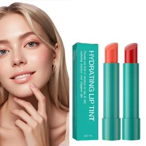 Lip Tint Hydrating, Thrives Sheer Strength Hydrating Lipstick, Natural Ingredients Powerful Moisturizing Lipstick, Strong Watery Tinted Lip Balm, Non-Sticky Cup Long-Lasting Lipgloss (D E)