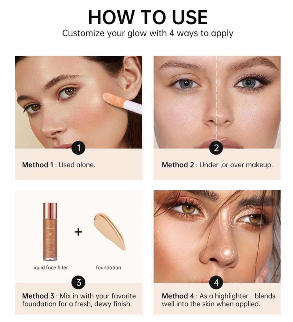 Luminizing Skin Tint - 2-in-1 Foundation & Highlighter with 12HR Lock (#7)