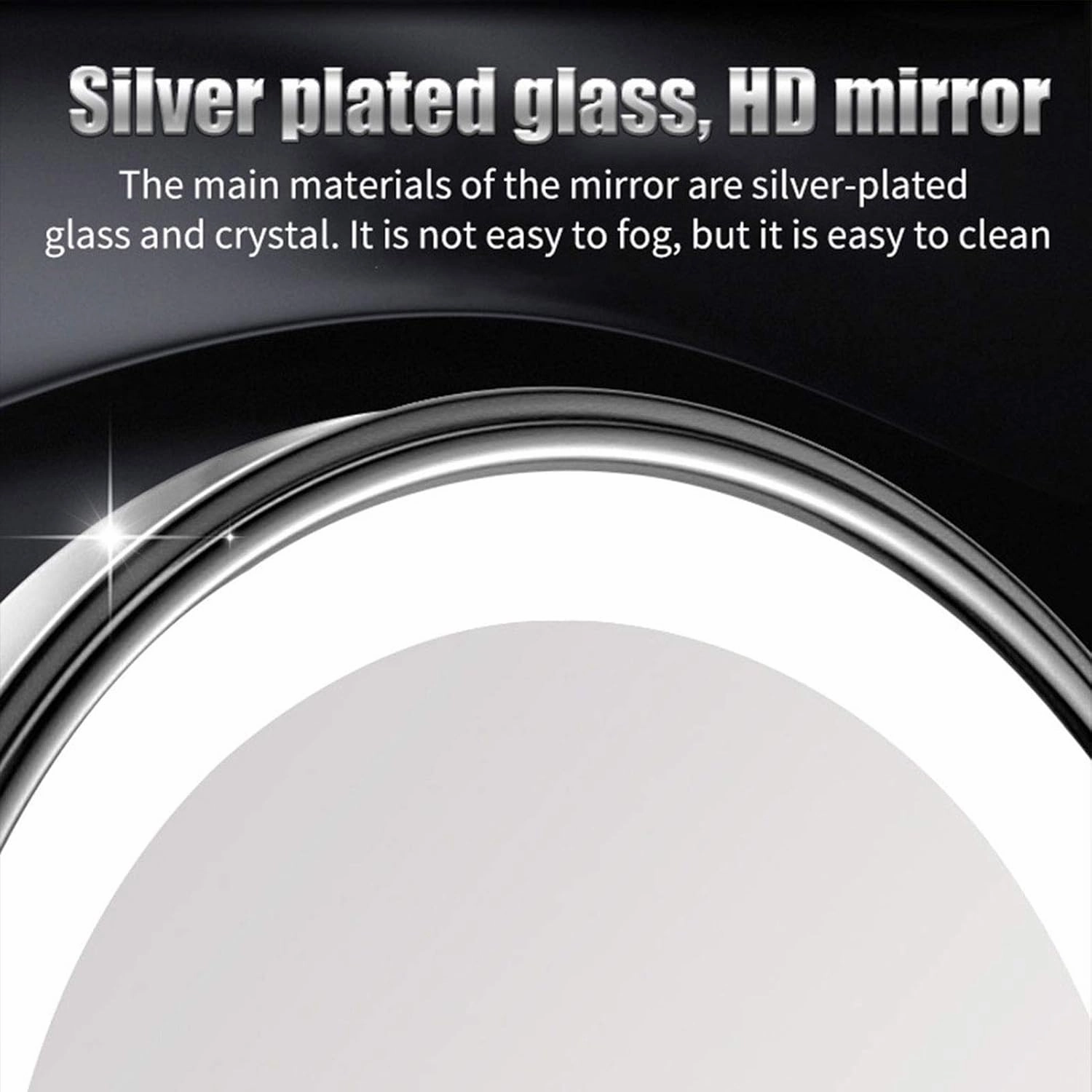 Makeup Mirror Wall Mount Lighted, Makeup Mirror Lighted Magnifying, 7X 8 Inch Bathroom Magnification Vanity Mirror, Double Side 360 Swivel Cosmetic Face Mirror Extendable Mirrors