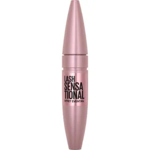 May'belline Lash Sensational Washable Mascara, Blackest Black, Layer-Revealing Brush with Rose Hip Oil, Clump-Free Volume (1 Count)