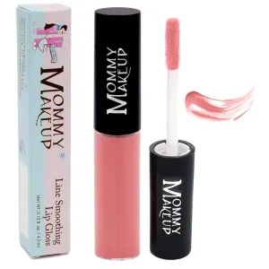 Mommy Makeup Line Smoothing Lip Gloss with Brown Algae & Golden Seaweed - Glossy, Moisturizing, High Shine, Paraben Free Lipgloss in Posey (A Dusty Pink Rose)