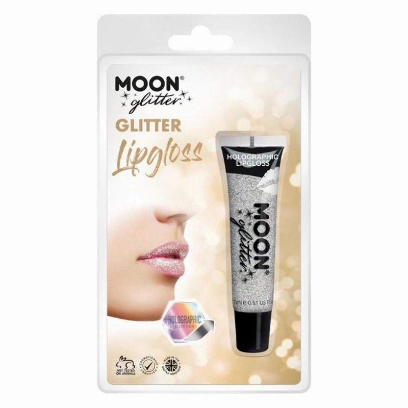 Moon Glitter Holographic Lipgloss Clamshell, 15ml Costume Make Up