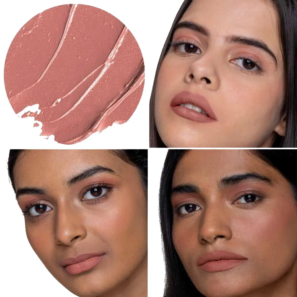 Non-stop Airy Matte Liquid Lip - Peachy Nude | Transferproof I Waterproof lipstick Long Lasting I Apricot & Avocado Oil | 100% Vegan | 5ml | No Parabens, No Toxins