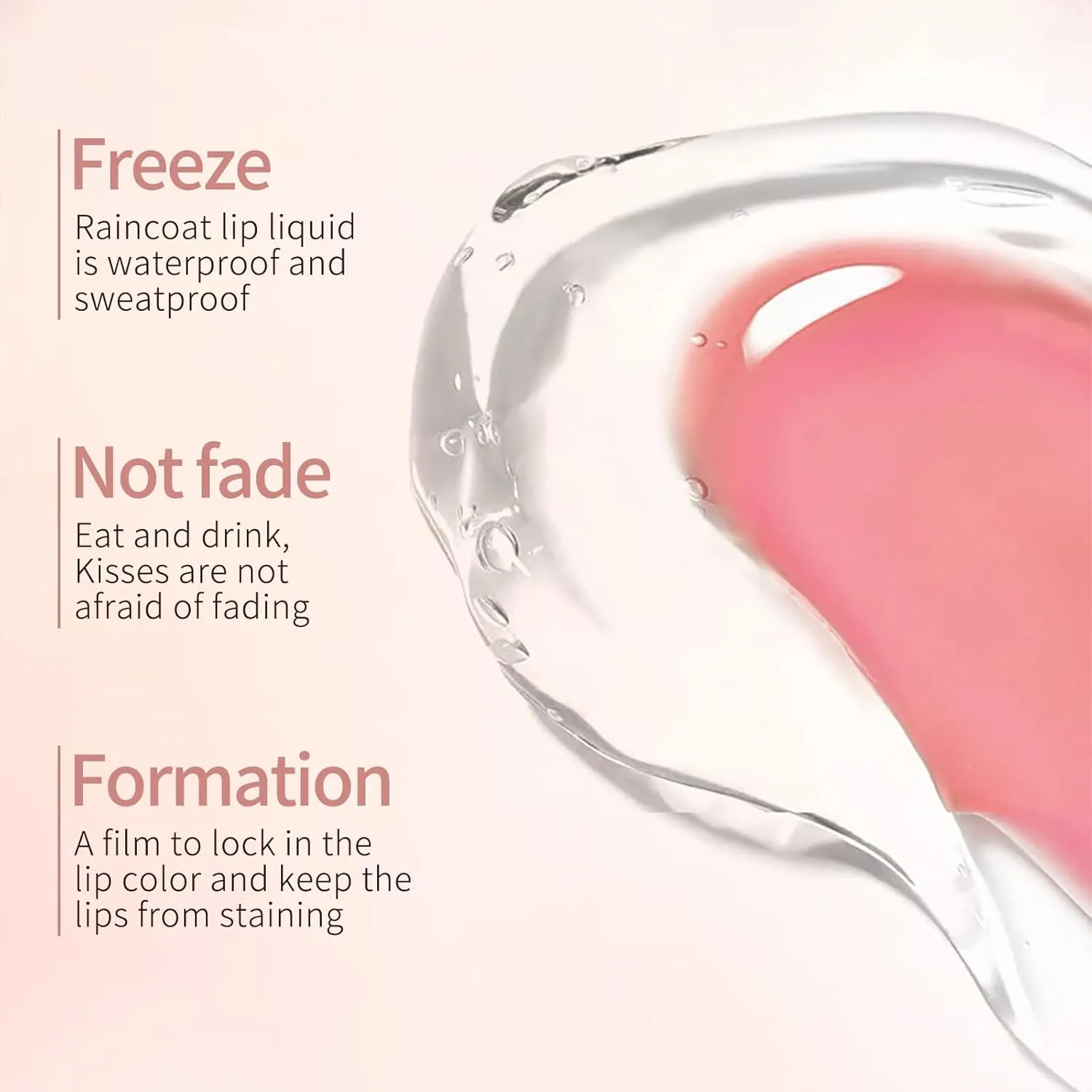O'CHEAL Double-Ended Lip Gloss, Soft Mist   Water Light Charm - Moisturizing Without Non-Sticky - Bright Lip Color, Cruelty-Free & Vegan (Nude Pink, 0.155OZ)