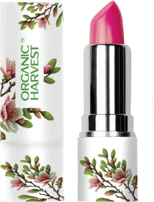 Orga.nic Harv.est Moisture Matte Lipstick - Pink Lily | Long-Lasting Baby Pink, Creamy Matte Lipstick | Hydrating Formula | Certified Organic Makeup | Cruelty-Free & Vegan, 4gm
