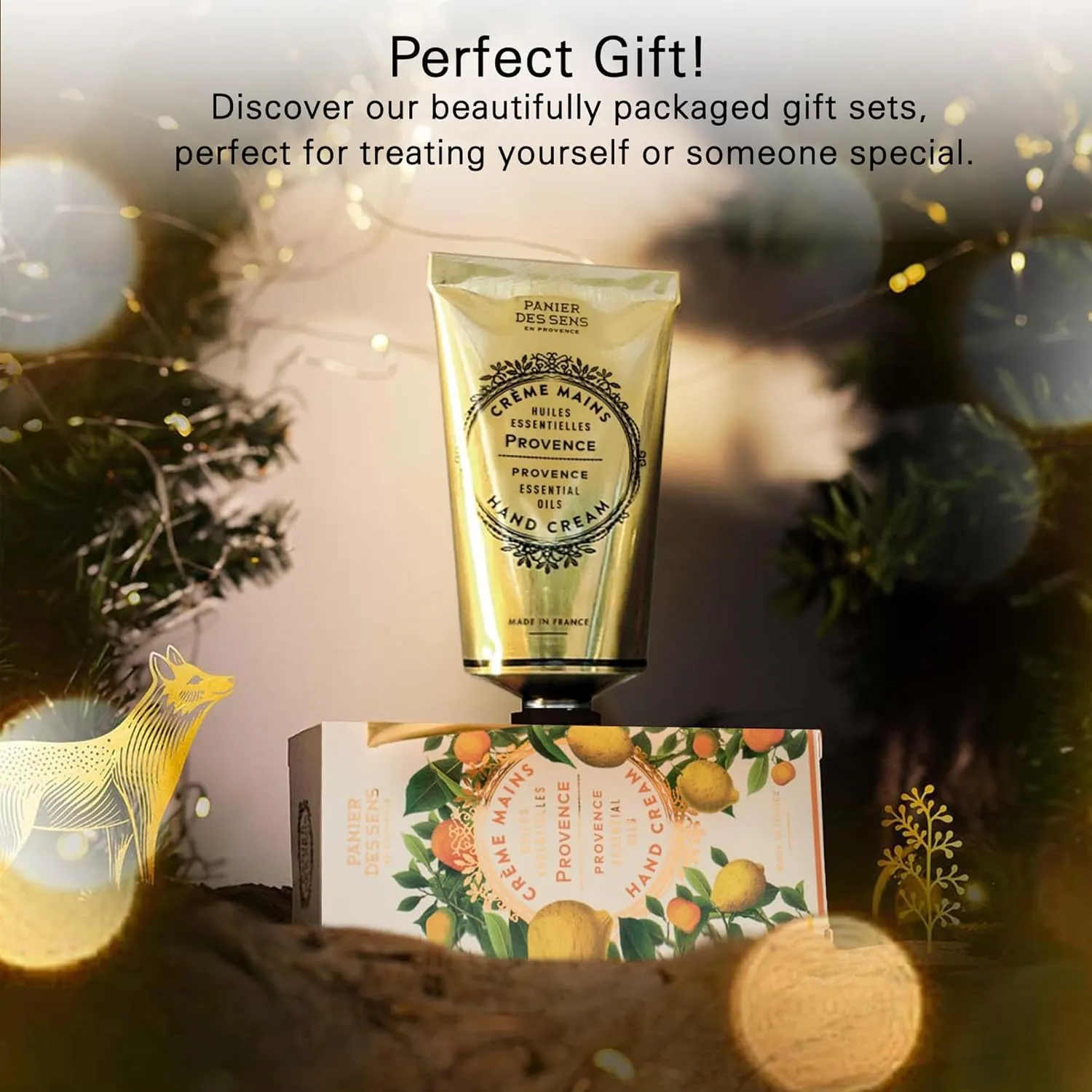 Panier des Sens - Hand Cream for Dry Cracked Hands - Provence Hand Lotion with Shea Butter & Olive Oil - Vitamin E Skin Moisturizer with 97% Natural Ingredients - Made in France, 2.5 fl oz