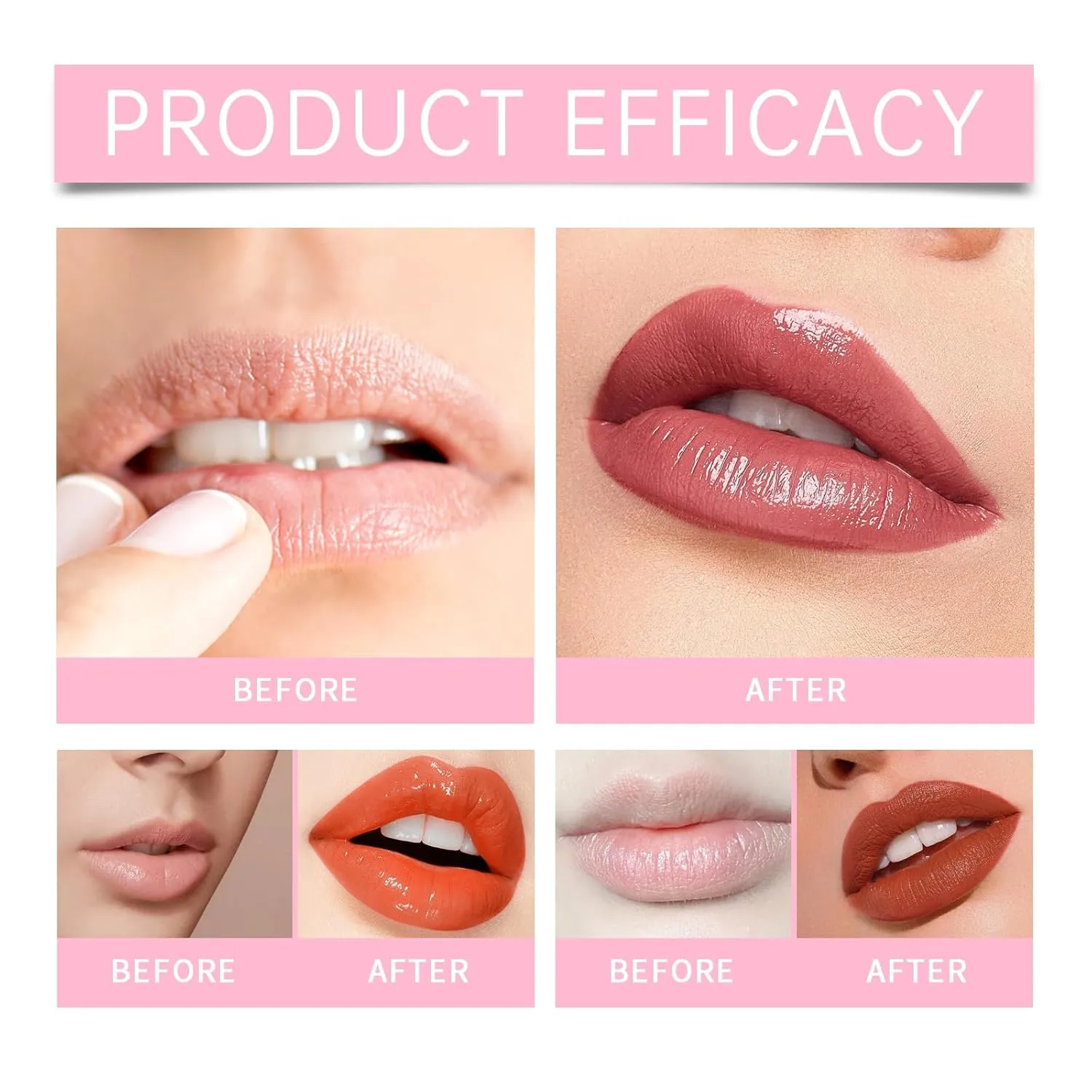 Peel Off Lip Stain, 2pcs Moisturizing Long Lasting Peel Off Lip Liner Stain, Lip Stain Peel Off for Women Lip Waterproof and Anti-Fading (Bright Pink, A)
