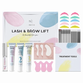 PERMANIA Eyelash Lift Kit, Brow Lamination Kit for Tube Design Easy to Apply for Natural Results Instant Lifting & Curling at Home or Professional Use