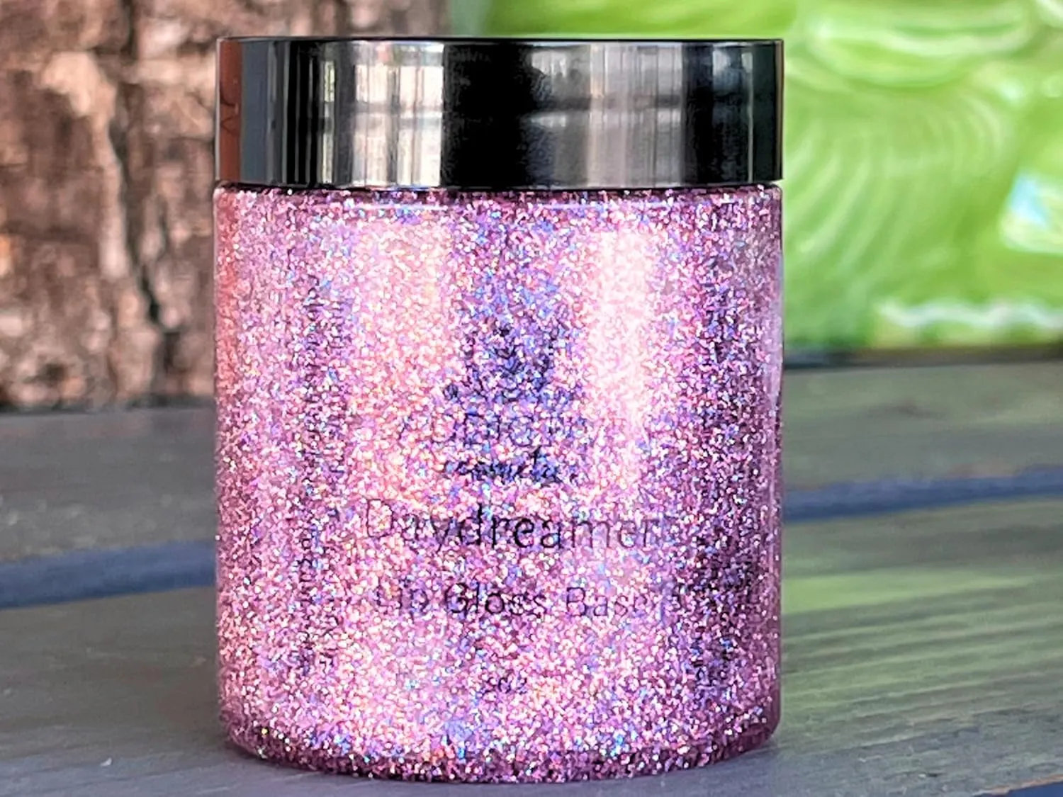Premade Lipgloss (Daydreamer Glitter Lipgloss, 3 oz), Ready to Wear, Vegan, Cruelty Free- Made in the USA!
