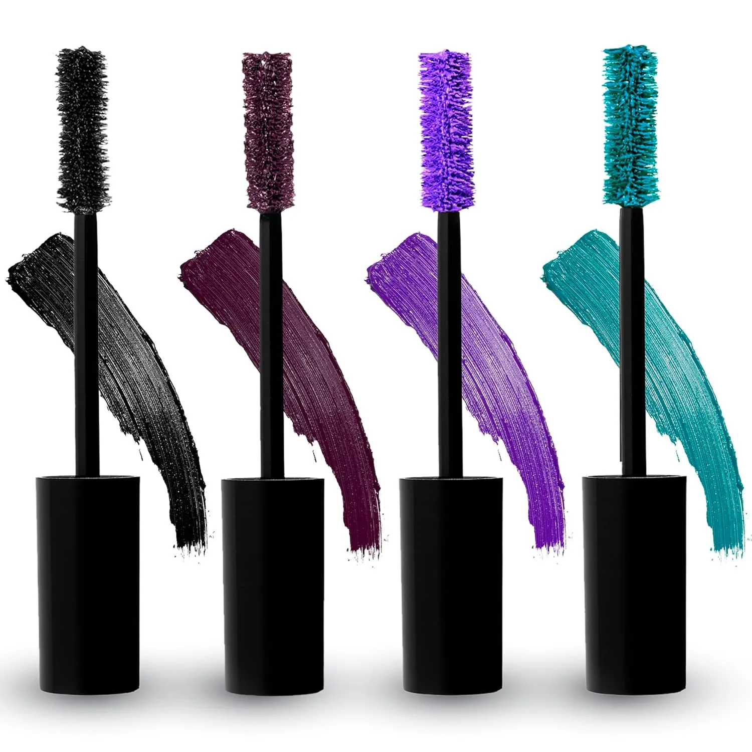 Radiant Professional Lengthening Mascara – Fiber Lash Mascara For Extreme Length & Volume – Natural Wax Formula, Cruelty-Free – Mascara Smudge-Proof Silicone Brush - (0.43 oz) (02 EGGPLANT)