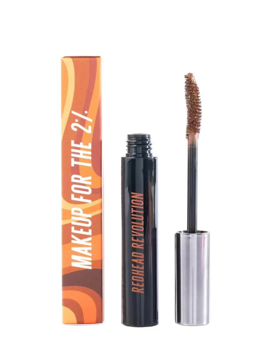 Redhead Revolution's Vegan Gingerlash Redhead Mascara | Light Brown Mascara for Redheads & Blondes (Genuine Ginger)