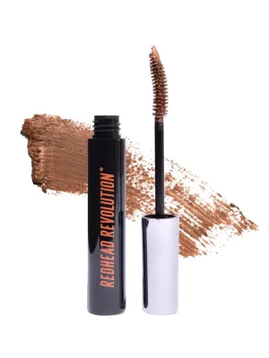 Redhead Revolution's Vegan Gingerlash Redhead Mascara | Light Brown Mascara for Redheads & Blondes (Genuine Ginger)