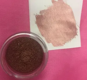 ROSE PINK GOLD HIGHLIGHTER DUST 4 Oz OUNCES, rose pink gold highlighter By Oh! Sweet Art
