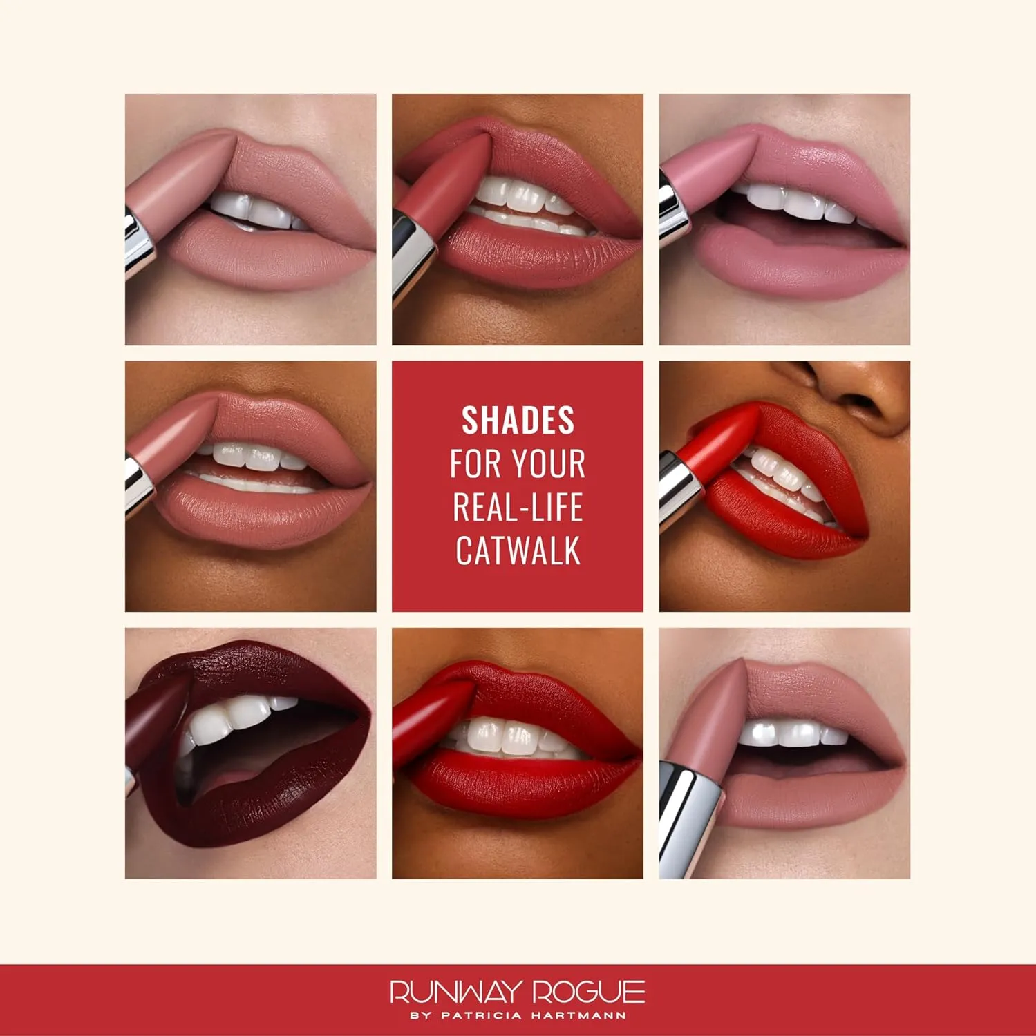 Runway Rogue 90s Vibe Lipstick, Moisturizing Matte Nude Lipstick, ‘Guest List’