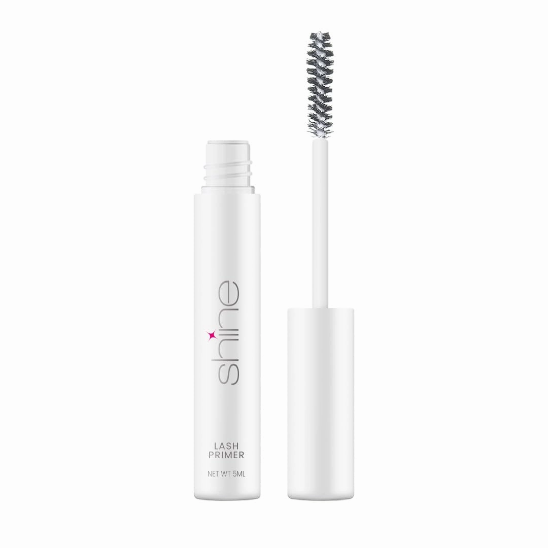 Shine Cosmetics Makeup Lash Primer - Increased Volume, Length, No Flaking - Hypoallergenic, Paraben-free, Gluten-free, Cruelty-free