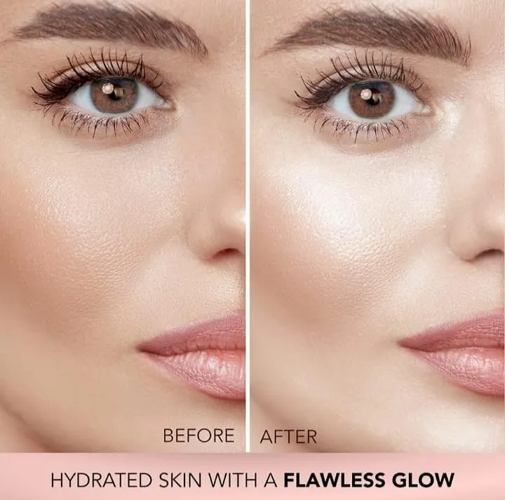 Strobe Cream - 30g | Primer   Highlighter   Moisturizer | Shea Butter & Hyaluronic Acid | Intense Hydration | Flawless Radiant Dewy Skin (Peach)