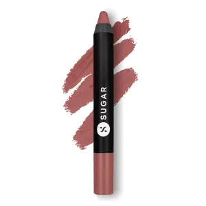 SUGAR Cosmetics Matte As Hell Crayon Lipstick - 20 Buffy Summers (Mid-tone Warm Nude)