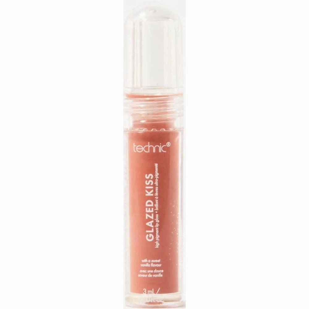 Technic Cosmetics Summer Glazed Kiss Lipgloss - Crystal Clear High Shine Hydrating Non-Sticky Long-Lasting Finish