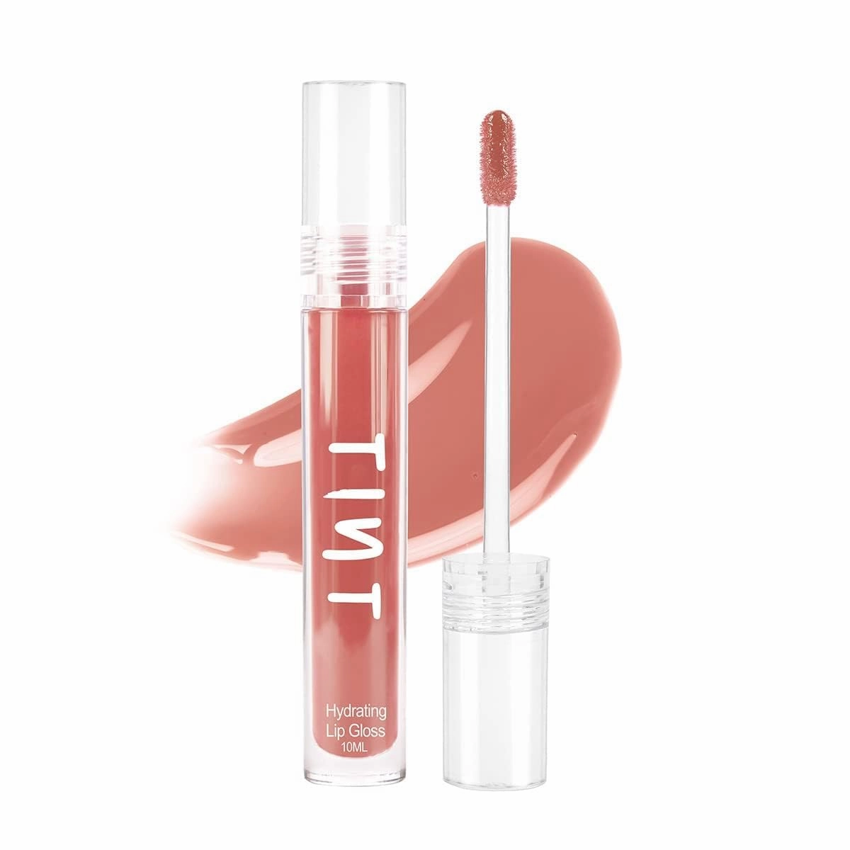 Tint. Cosmetic's 10ml Peach Lipgloss, Non Sticky, Hydrating, Light Weight, Long Lasting, High Shine & Soft Natural Liquid Lip Gloss For Girls & Women (Coral)