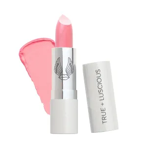 True   Luscious Super Moisture Lipstick – Clean, Vegan and Cruelty Free – Lasting Hydration for Dry Lips with a Satin Finish – Breathless Pink