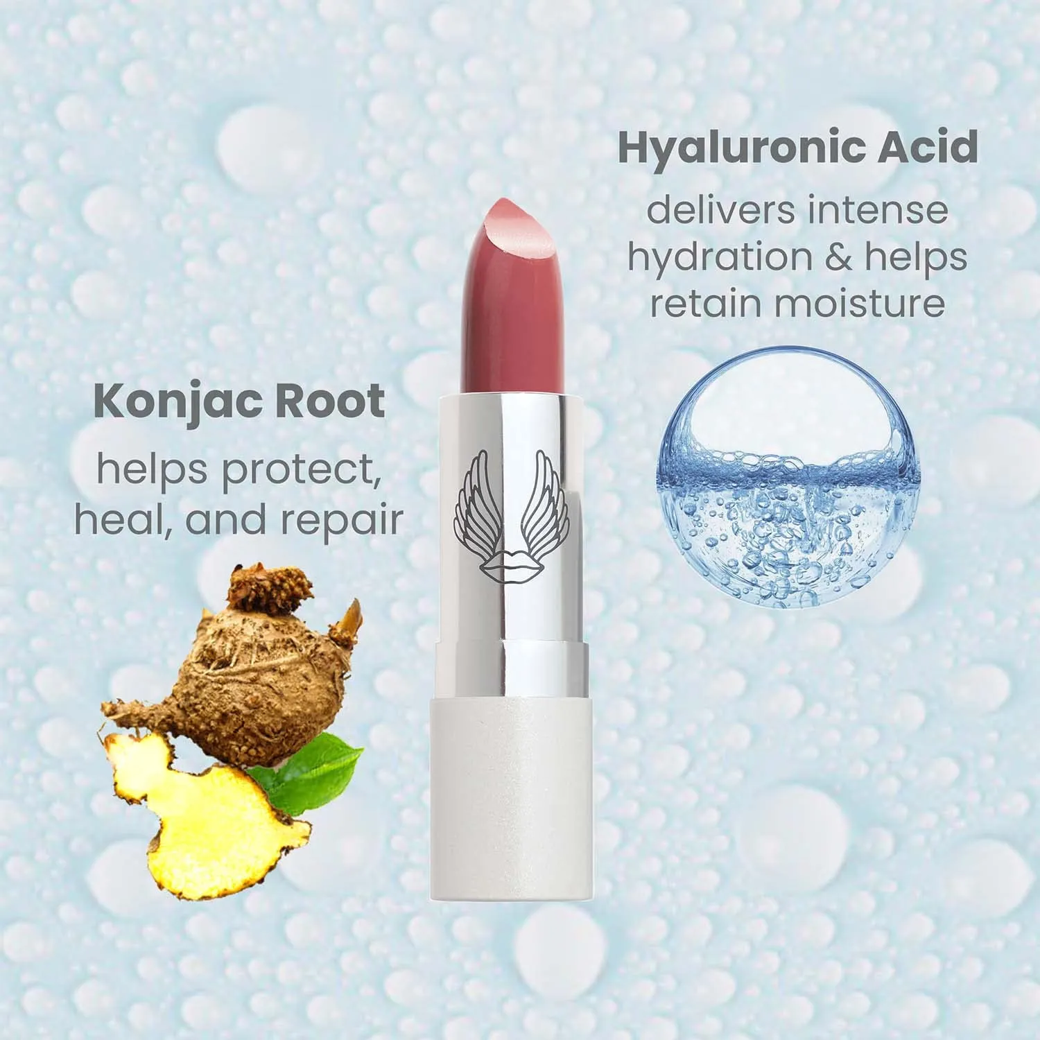 True   Luscious Super Moisture Lipstick – Clean, Vegan and Cruelty Free – Lasting Hydration for Dry Lips with a Satin Finish – Breathless Pink