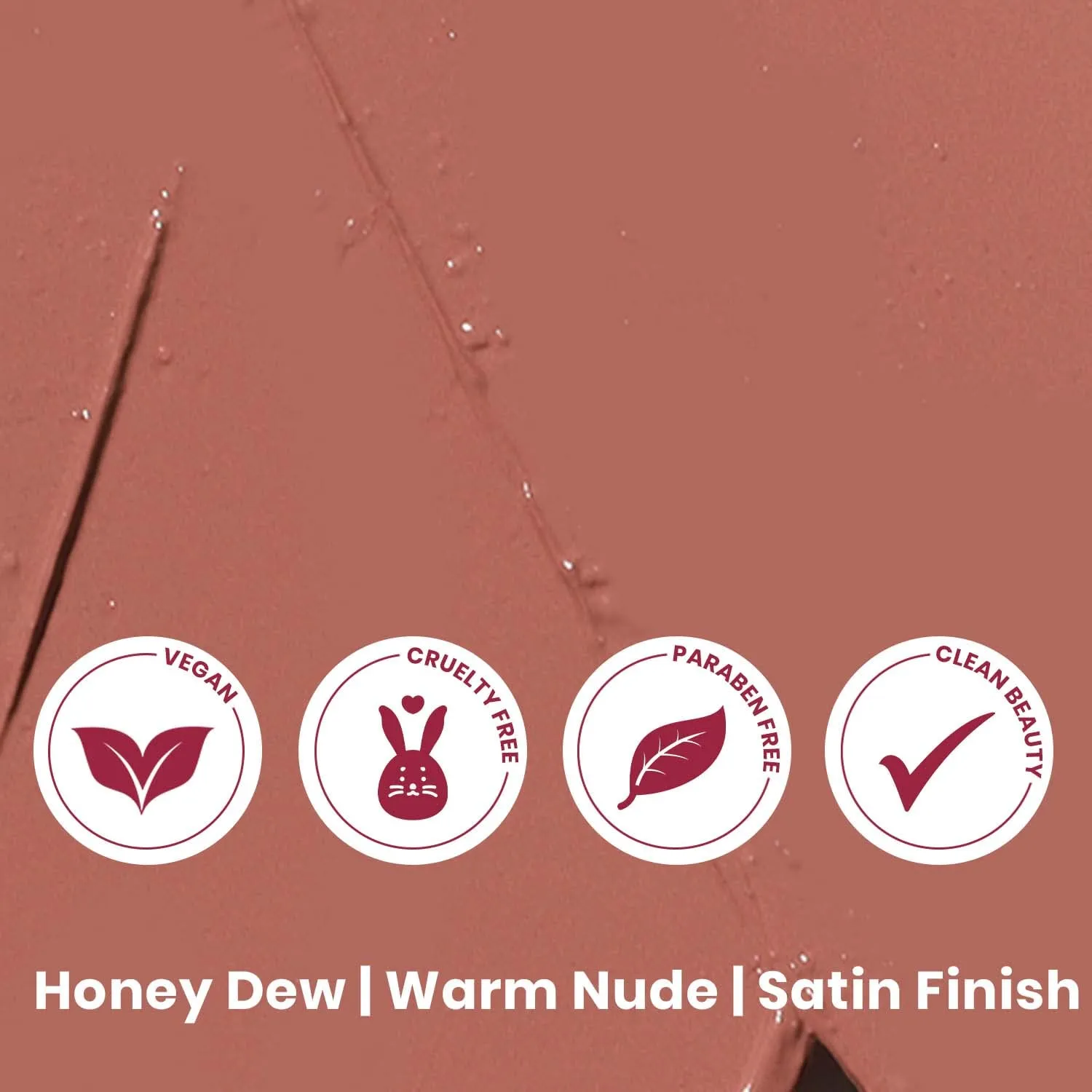 True   Luscious Super Moisture Lipstick – Clean, Vegan and Cruelty Free – Lasting Hydration for Dry Lips with a Satin Finish – Honey Dew, Warm Nude
