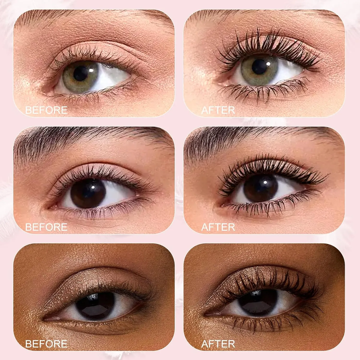 Unidollss Tubing Mascara Brown 2Pcs | Volume & Lengthening Lash Extension Effect, No Clumping, Smudge Proof,Long Lasting, Washable & Cruelty Free for Sensitive Eyes, Gluten Free for 30  Women