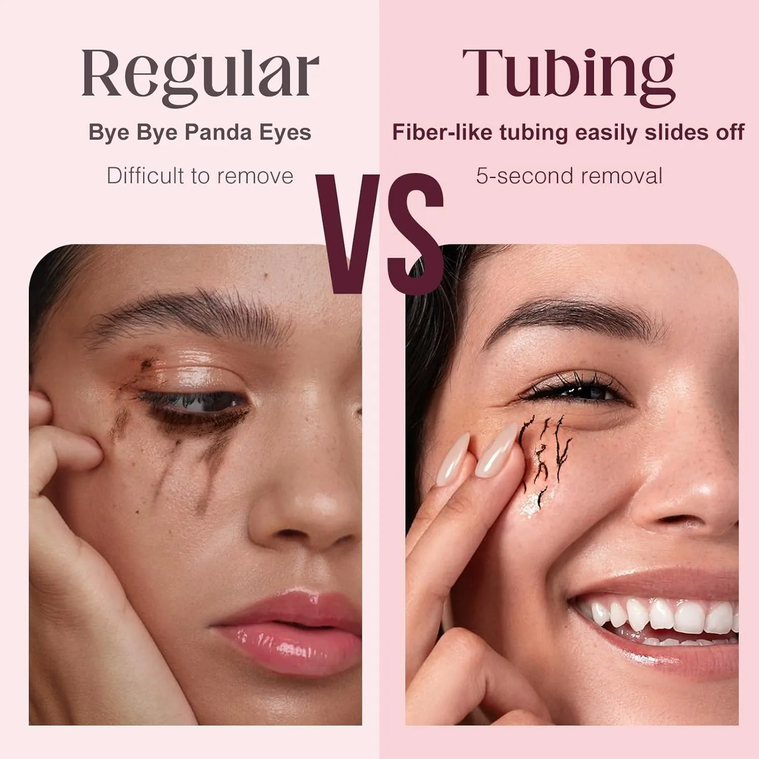 Unidollss Tubing Mascara Brown 2Pcs | Volume & Lengthening Lash Extension Effect, No Clumping, Smudge Proof,Long Lasting, Washable & Cruelty Free for Sensitive Eyes, Gluten Free for 30  Women