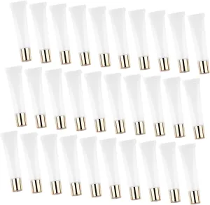 VICASKY 50Pcs Clear Lip Gloss Containers Reusable Squeeze Tubes for DIY Cosmetic Storage Lightweight Travel for Lip Gloss Lotion