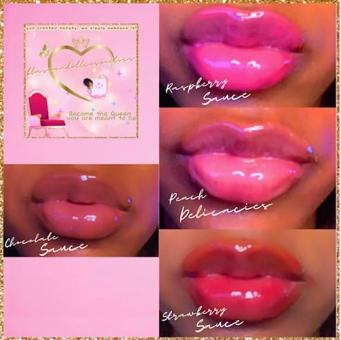 wholesale lipgloss base jar, 8oz, premixed lipgloss base, handmade lipgloss, vegan, paraben free, cruelty free (8oz jar, peach delicacies)