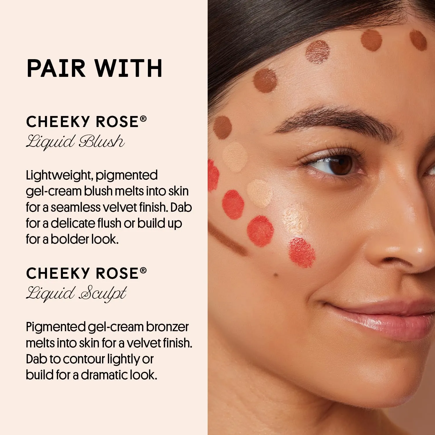 Winky Lux Cheeky Rose Liquid Highlighter, Gel Cream Blush Wand, Blendable & Buildable Pigment, Long Lasting Weightless, Moonlight