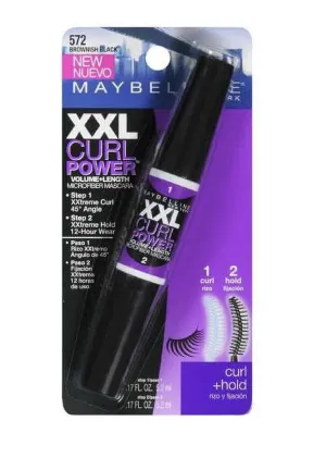 XXL Curl Power Volume   Length Washable Microfiber Mascara 572 Brownish Black