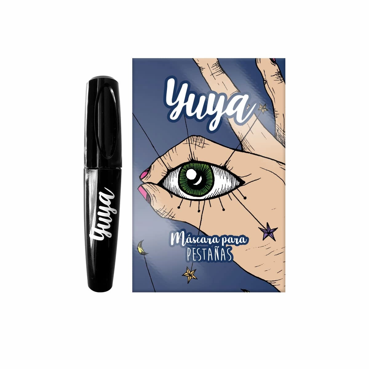 YuYa Cruelty-Free Mascara with Double Texture Applicator 10g - Intense & Beautiful Lashes with Long-Lasting Volume, Comfortable & Easy-to-Use Applicator